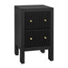 Ariana Bedside Table - Black