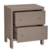 Ariana 67x76cm Bedside Table - Taupe
