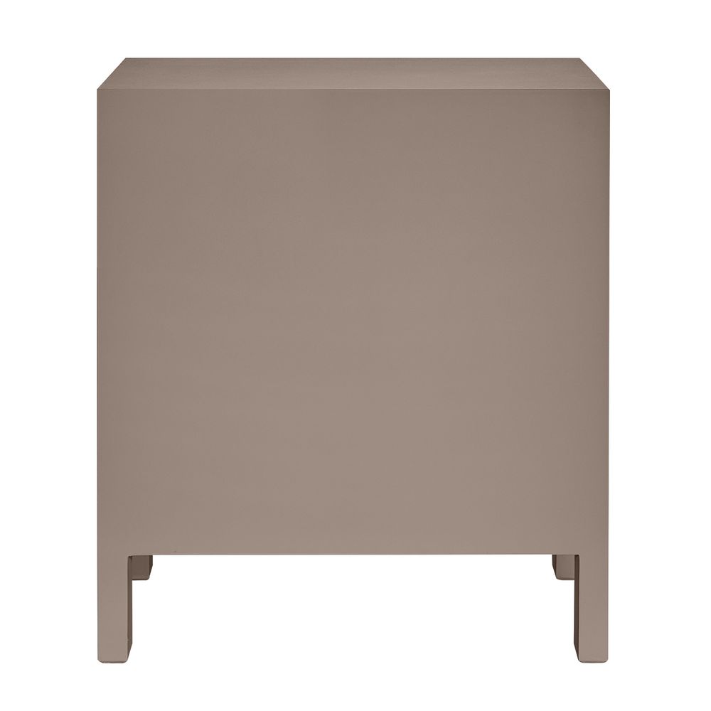 Ariana 67x76cm Bedside Table - Taupe