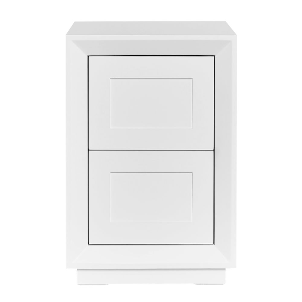 Balmain Bedside Table - White