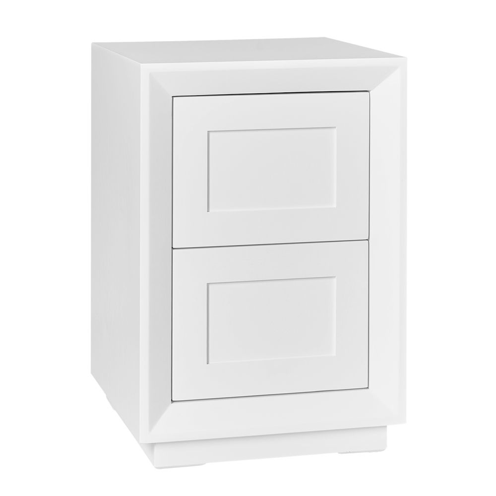 Balmain Bedside Table - White