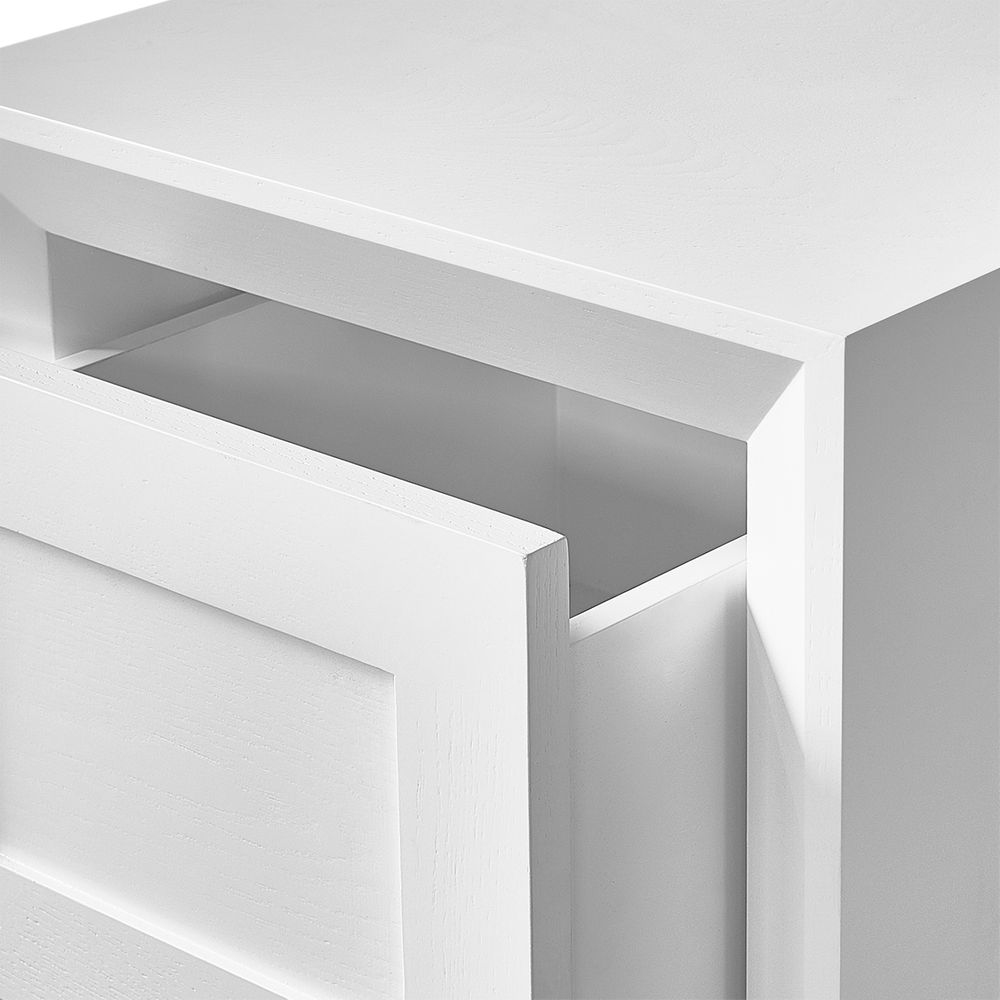 Balmain Bedside Table - White