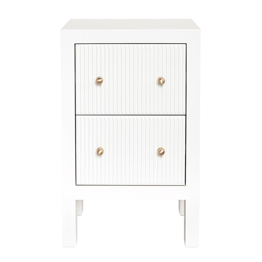 Ariana Bedside Table - White