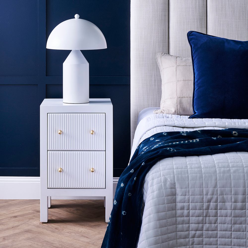 Ariana Bedside Table - White