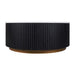 Mason Round Coffee Table - Medium Black