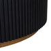 Mason Round Coffee Table - Medium Black