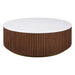 Mason Round Coffee Table - Large Walnut