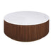 Mason Round Coffee Table - Medium Walnut