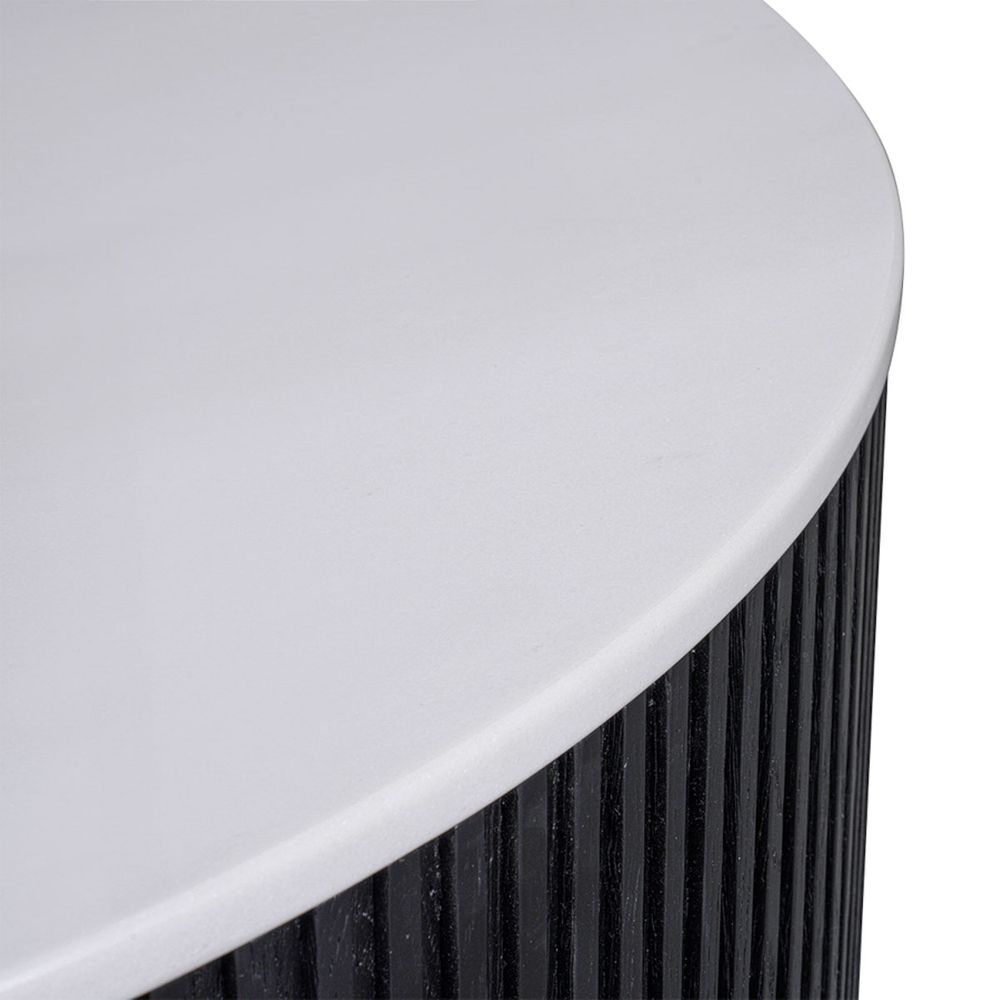 Mason Round Coffee Table - Large Black