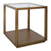 Sadie Square Side Table - Large Antique Gold