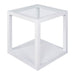 Sadie Oak Square Side Table - Large White