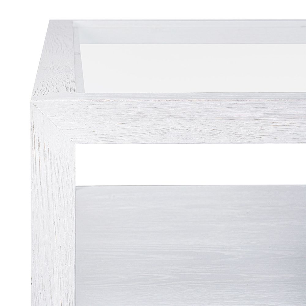 Sadie Oak Square Coffee Table - White