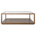 Sadie Rectangle Coffee Table - Antique Gold