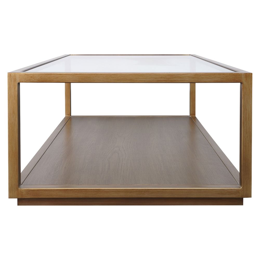 Sadie Rectangle Coffee Table - Antique Gold