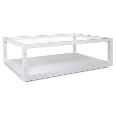 Sadie Oak Rectangle Coffee Table - White