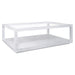 Sadie Oak Rectangle Coffee Table - White