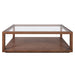 Sadie Oak Rectangle Coffee Table - Walnut