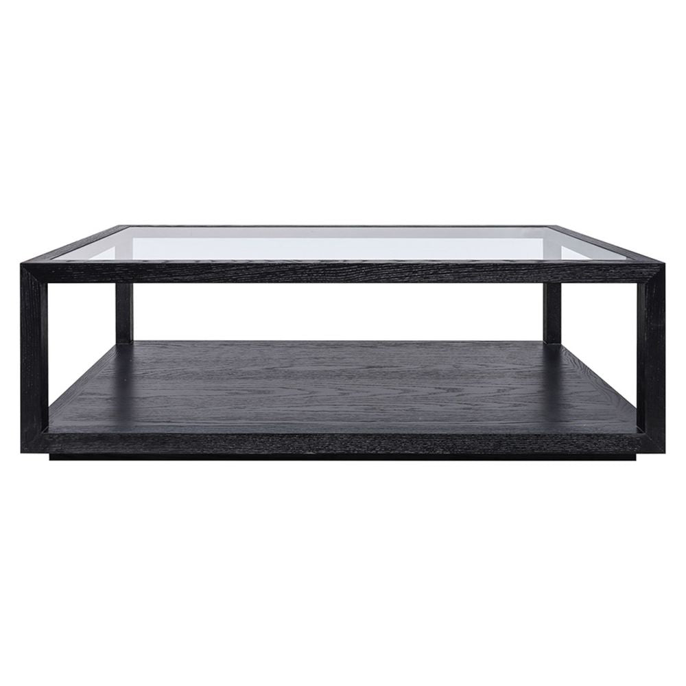 Sadie Oak Rectangle Coffee Table - Black