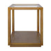Sadie Square Side Table - Medium Antique Gold