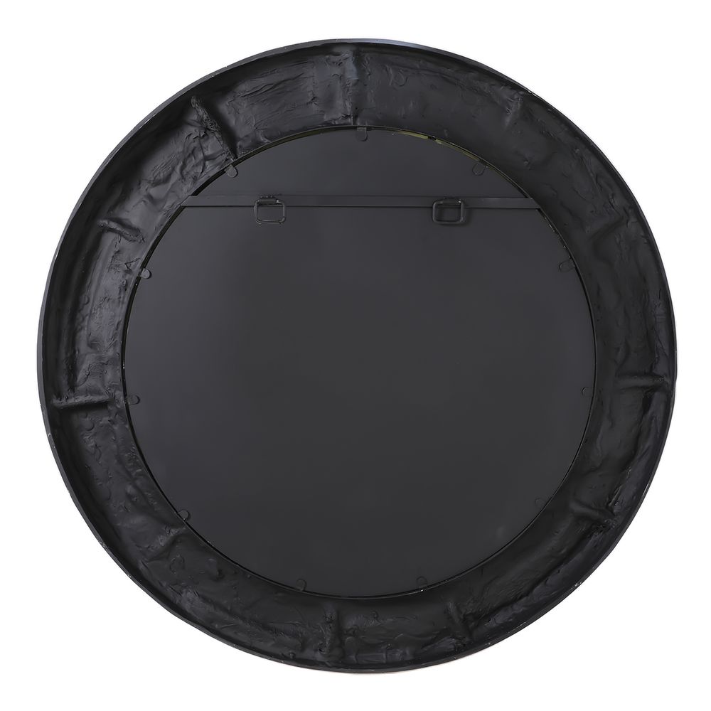 Dunbar Round Wall Mirror - Black