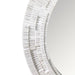 Dunbar Round Wall Mirror - White