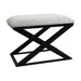Spencer Black Timber Stool - Salt & Pepper