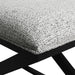Spencer Black Timber Stool - Salt & Pepper