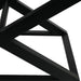 Spencer Black Timber Stool - Salt & Pepper