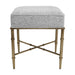 Hacienda Antique Gold Iron Stool - Salt & Pepper