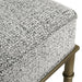 Hacienda Antique Gold Iron Stool - Salt & Pepper