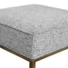 Hacienda Antique Gold Iron Stool - Salt & Pepper