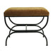 Novak Black Iron Stool - Butterscotch