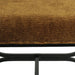 Novak Black Iron Stool - Butterscotch