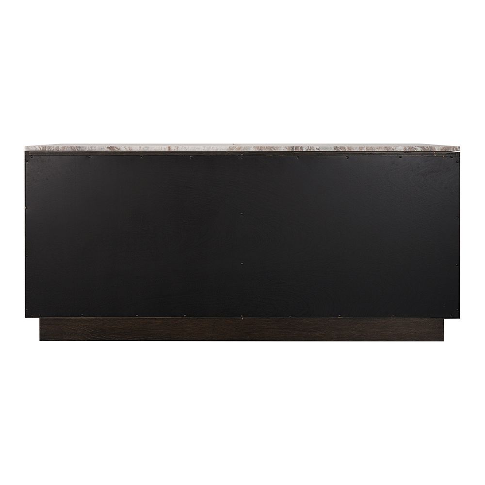 Benedict Smoked Oak Buffet - Black Marble