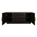 Benedict Smoked Oak Buffet - River Brown Marble