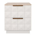 Benedict White Oak Bedside Table - Travertine