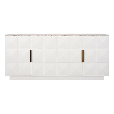 Benedict White Oak Buffet - River Brown Marble