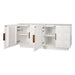 Benedict White Oak Buffet - Black Marble