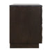 Benedict Smoked Oak Bedside Table - Black Marble