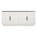 Benedict White Oak Buffet - Black Marble