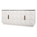 Benedict White Oak Buffet - Black Marble
