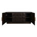 Benedict Smoked Oak Buffet - Black Marble