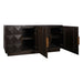 Benedict Smoked Oak Buffet - Black Marble