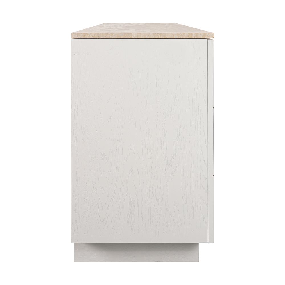Benedict White Oak Buffet - Travertine