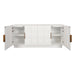 Benedict White Oak Buffet - White Marble