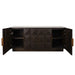 Benedict Smoked Oak Buffet - White Marble