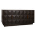 Benedict Smoked Oak Buffet - Black Marble