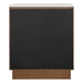Benedict Walnut Bedside Table - Black Marble