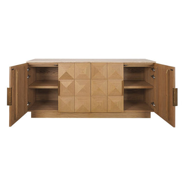 Benedict Natural Oak Buffet - Travertine