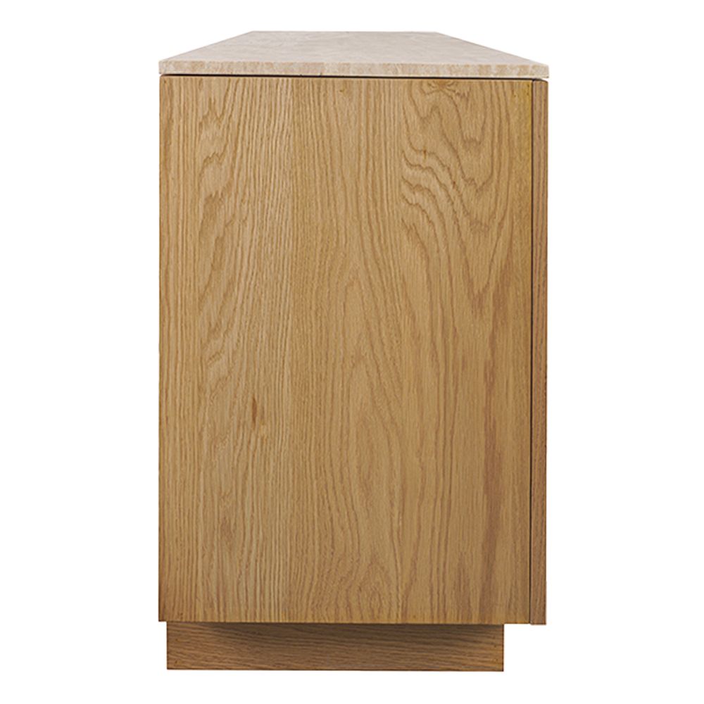 Benedict Natural Oak Buffet - Black Marble